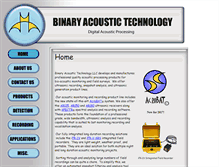 Tablet Screenshot of binaryacoustictech.com